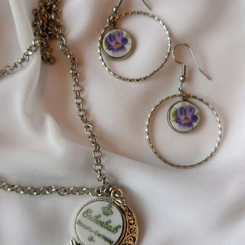 Eschenbach Bavaria 1950-1970 necklace and earrings set custom made