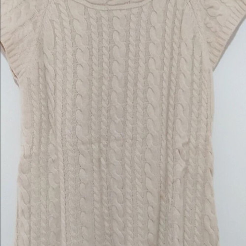 Zara sleeveless pullover used, beige, size L