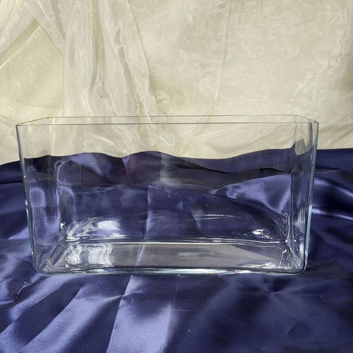 Minimal Rectangular Glass Vase set of 4 like new