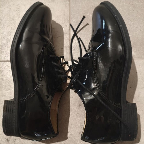Esmara Oxford shoes black patent leather like new, size 37