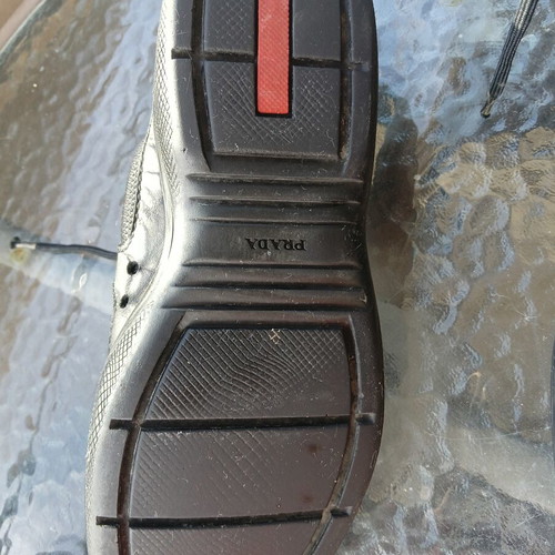 Prada sneakers used, black, size 39.5, unisex