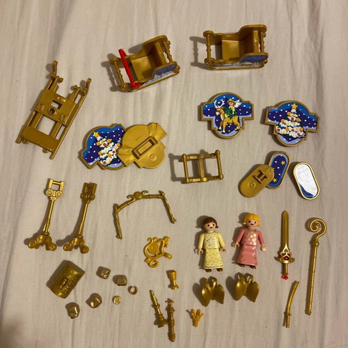 Playmobil used gold pieces with angels and church set