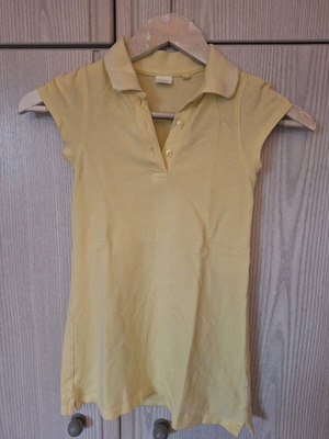 Next kids polo dress like new, yellow, 110 cm for ages 4-5