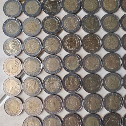 2€ coin collection used, over 5 coins