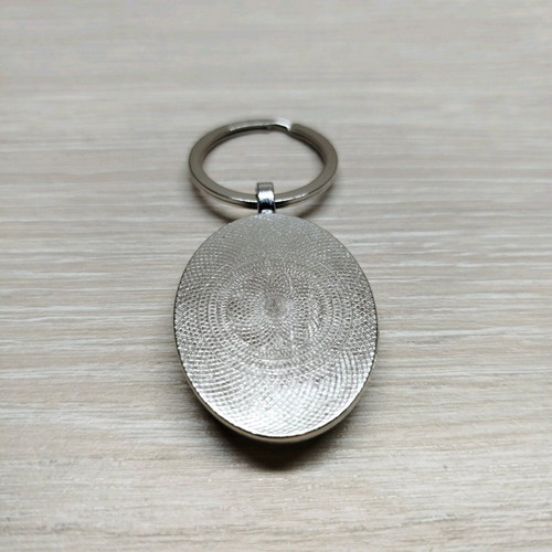 Keychain To my daughter new, black, brass with enamel protection