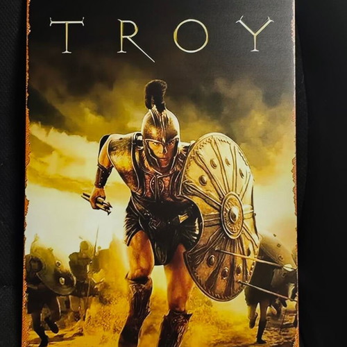 Metal decorative sign Troy Achilles 20x30 cm like new