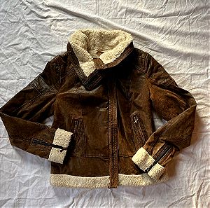 Vintage Δερμάτινο παλτό