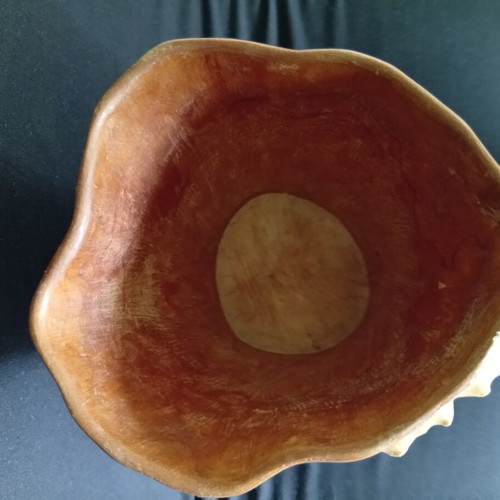 Wooden cup used, Finnish birch 22/14 cm