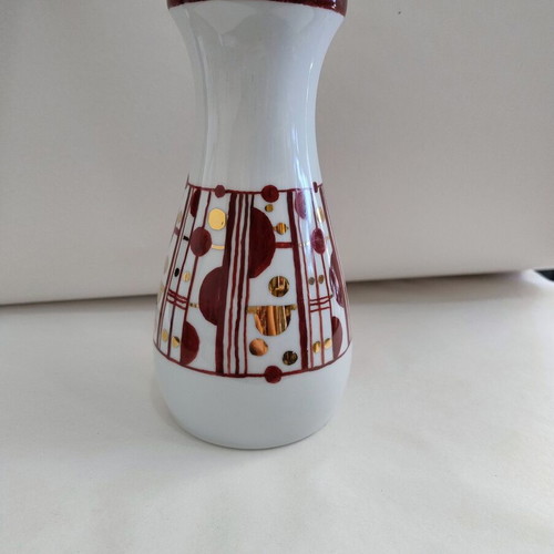 Vintage porcelain vase Jaeger & Co. used, 1950-1960