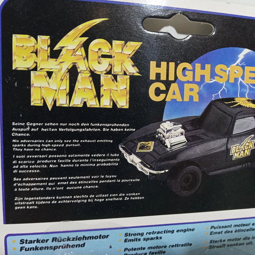 Black Man High Speed Sparking Car Euro Play brand new
