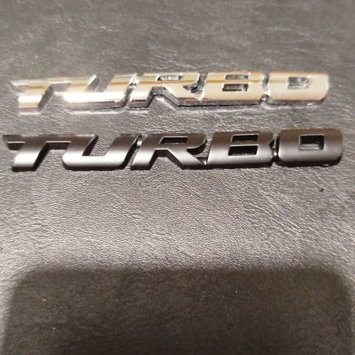 Turbo car badge made of aluminum new