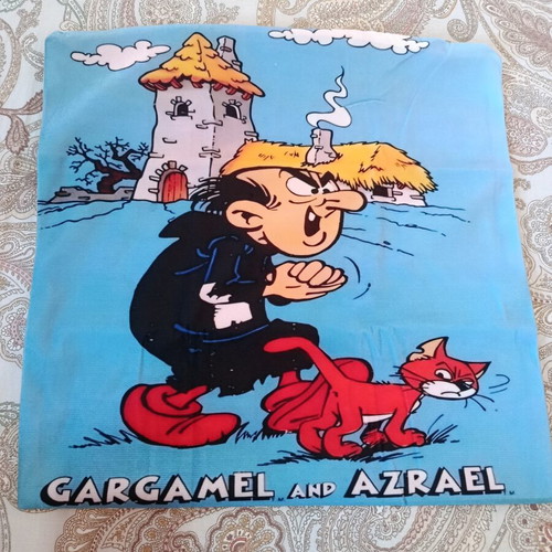 Gargamel and Azrael Pillowcase new with zipper