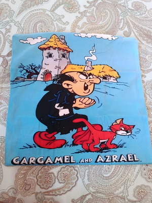 Gargamel and Azrael Pillowcase new with zipper