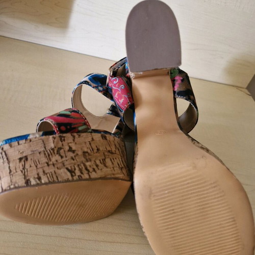 Shoes platform sandals new, size 39, multicolor