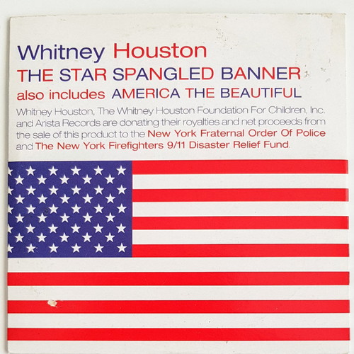 Whitney Houston The Star Spangled Banner CD като нов