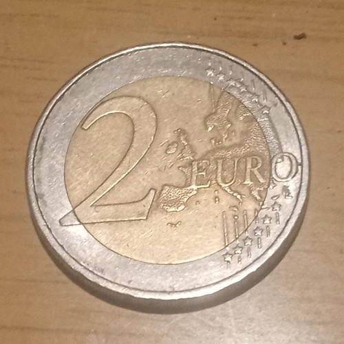 2 euro 2011 used, minted in Germany, condition XF