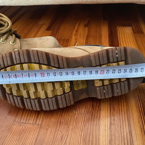 Frank Walker men's waterproof boots used, size 39, beige and yellow