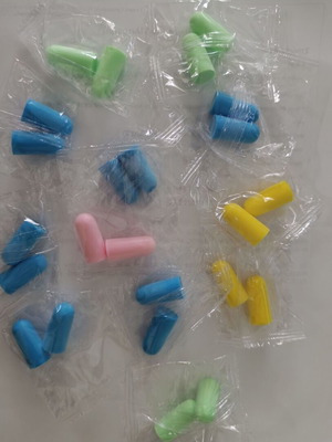 Earplugs new, pack of 44 pieces, multicolor