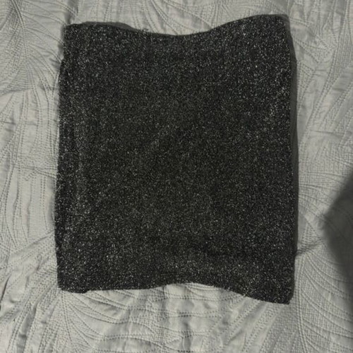 Skirt used gray with rhinestones by Calliope, size XS