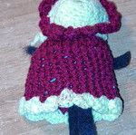 Knitted doll used, as shown