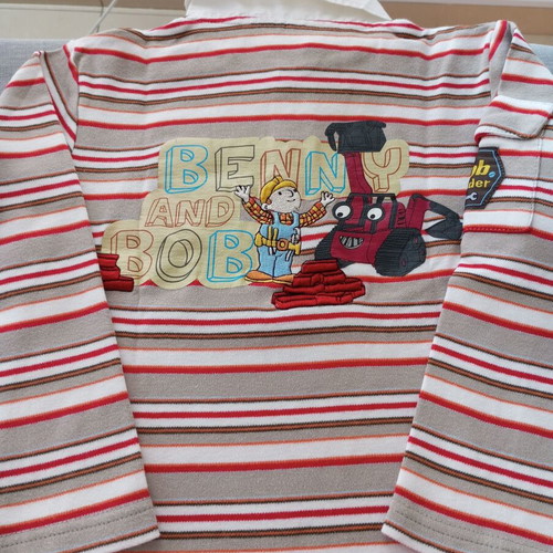 Bob the Builder boys' set size 122, polo shirt and hoodie jacket