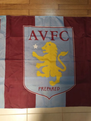 Μεγάλη σημαία Aston Villa μεταχειρισμένη 0.90 εκ x 1.50 εκ