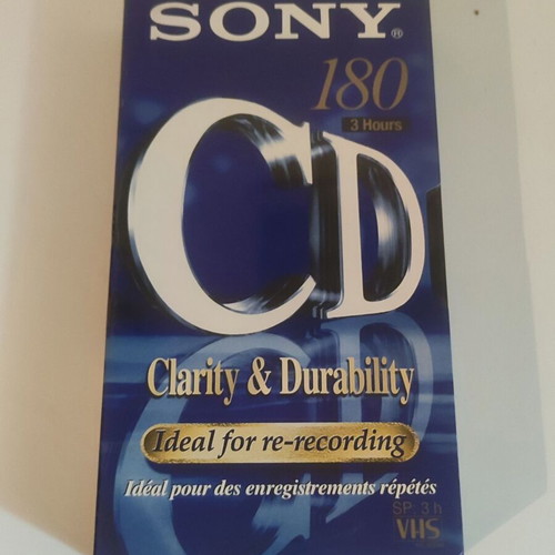 Sony video cassette new, blank, sealed in packaging