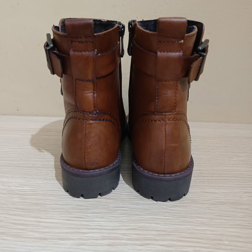 Marco Tozzi leather ankle boots like new, size 39, brown