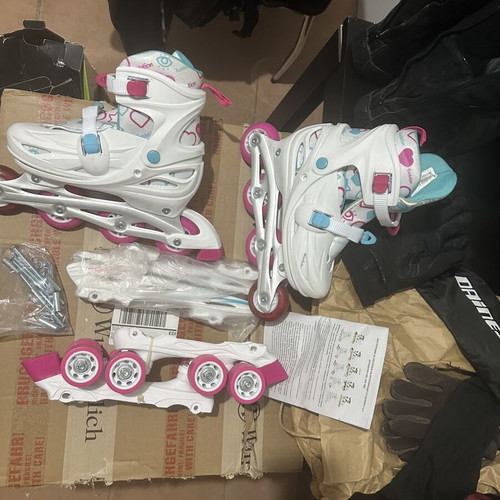 Children's Adjustable Inline Skates 2 in 1 like new
