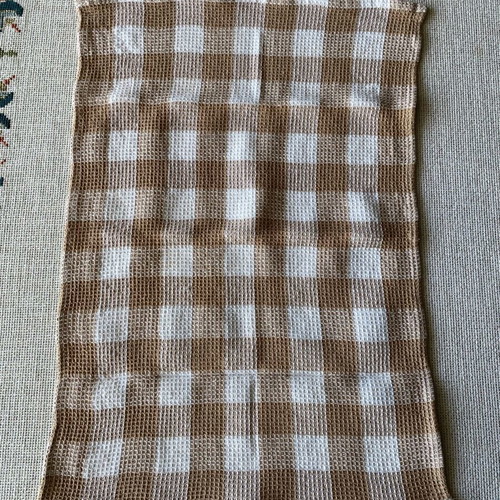 Kitchen towel like new in earthy tones 53x35 cm