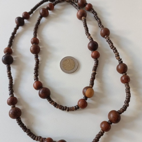 Boho Style Necklaces like new, acorn and wooden beads