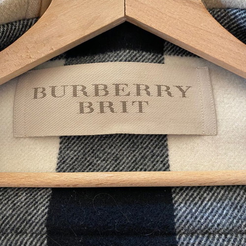 Burberry men's coat used, size Small, beige brown
