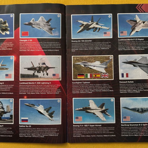 Sticker collection Warplanes like new