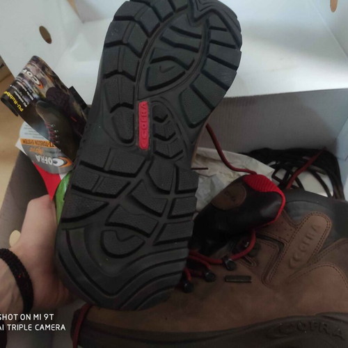 Cofra Hiking Boot New Full Antishok Nepal Brown Black Size 44