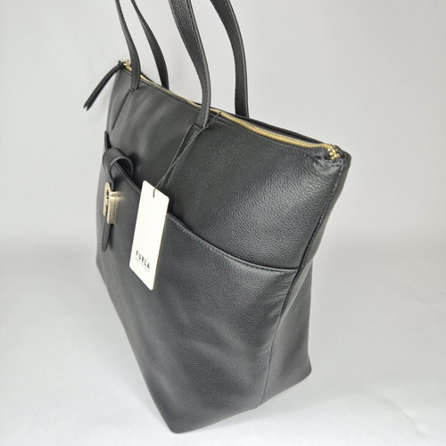 Furla Miasofia L Tote Bag new, black leather