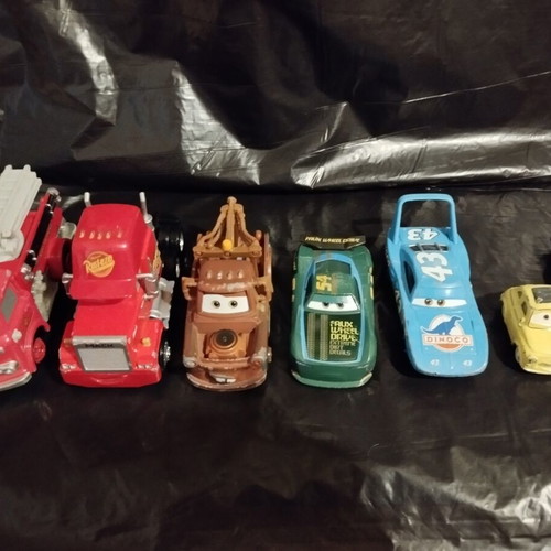 Mattel Pixar Cars 1.55 used, set of 21 collectible toy cars
