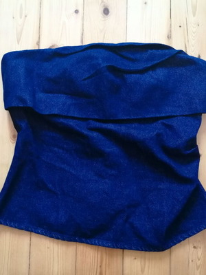 Zara denim corset bustier top size M