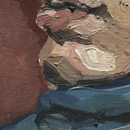 Portrait Study Oil Painting like new, approx. 35x45cm