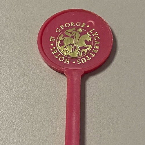 Collectible Hotel St George Lucabettus Stirrer 1990 like new