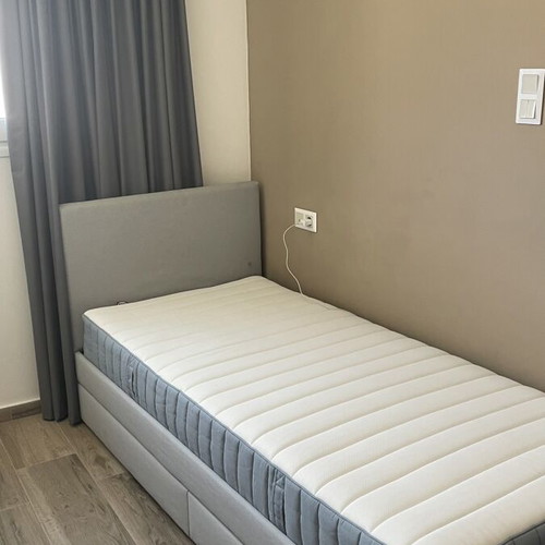 Single bed with storage and mattress 90x200cm, like new from IKEA