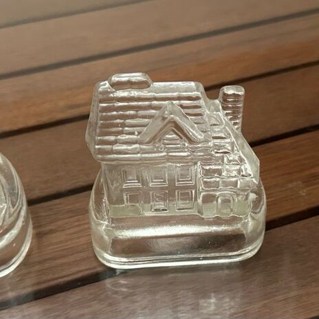 Glass candlesticks set of 3 new vintage style