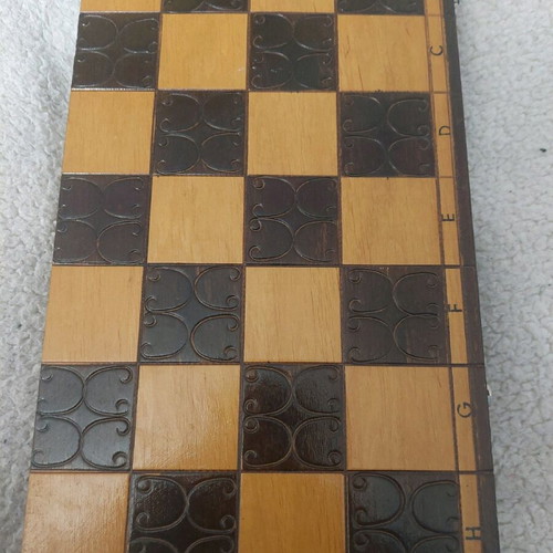 Hand-carved chess made to order with felt