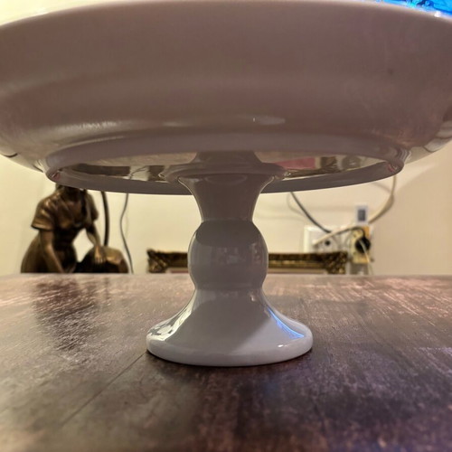 Porcelain platter with foot like new