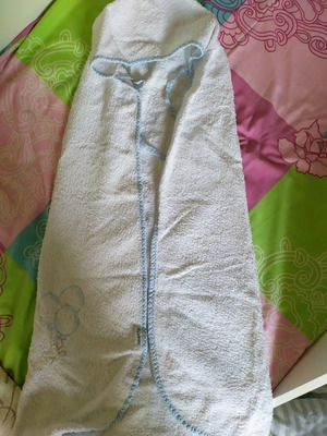 Baby towel with hood used, in very good condition