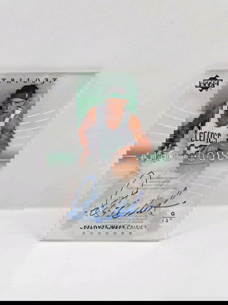 Upper Deck Trilogy Delonte West "Auto Focus" on card autograph