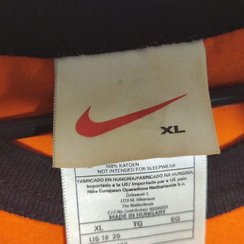 Nike KNVB Netherlands football jersey Ronald de Boer 6, orange