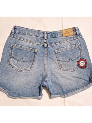 Superdry Steph Boyfriend denim shorts vintage used, size W26