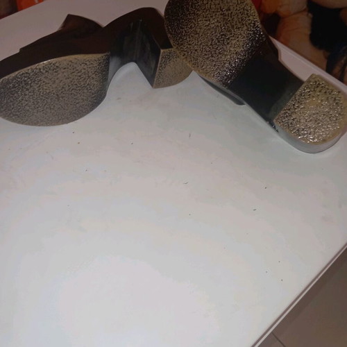 Sandals No37 black like new with 9 cm heel