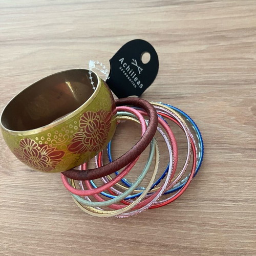 Achilleas y2k bracelets new, colorful, large metal one
