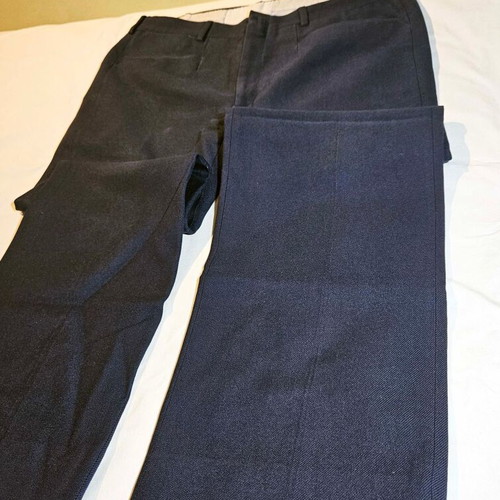 Men's blue suit pants, size L